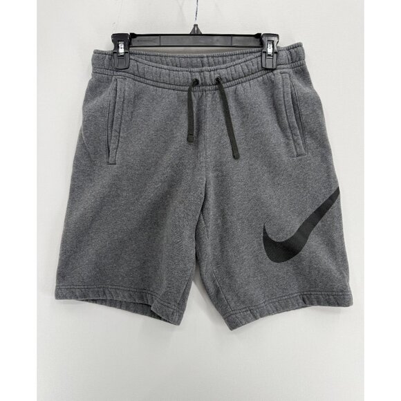 Nike Other - Nike Air Sportswear Club Sweat Shorts Mens S 9" Gray 843520-071 Big Logo